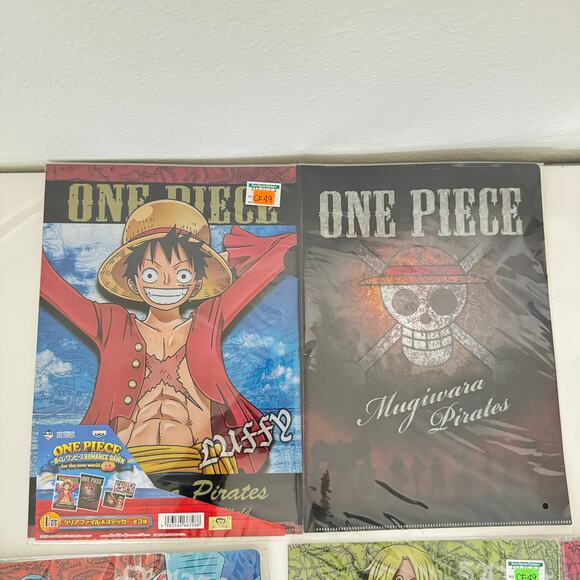 Three‎ One Piece Ichiban Kuji Prize Visual Art Sheet Clear File Poster - Picture 7 of 12